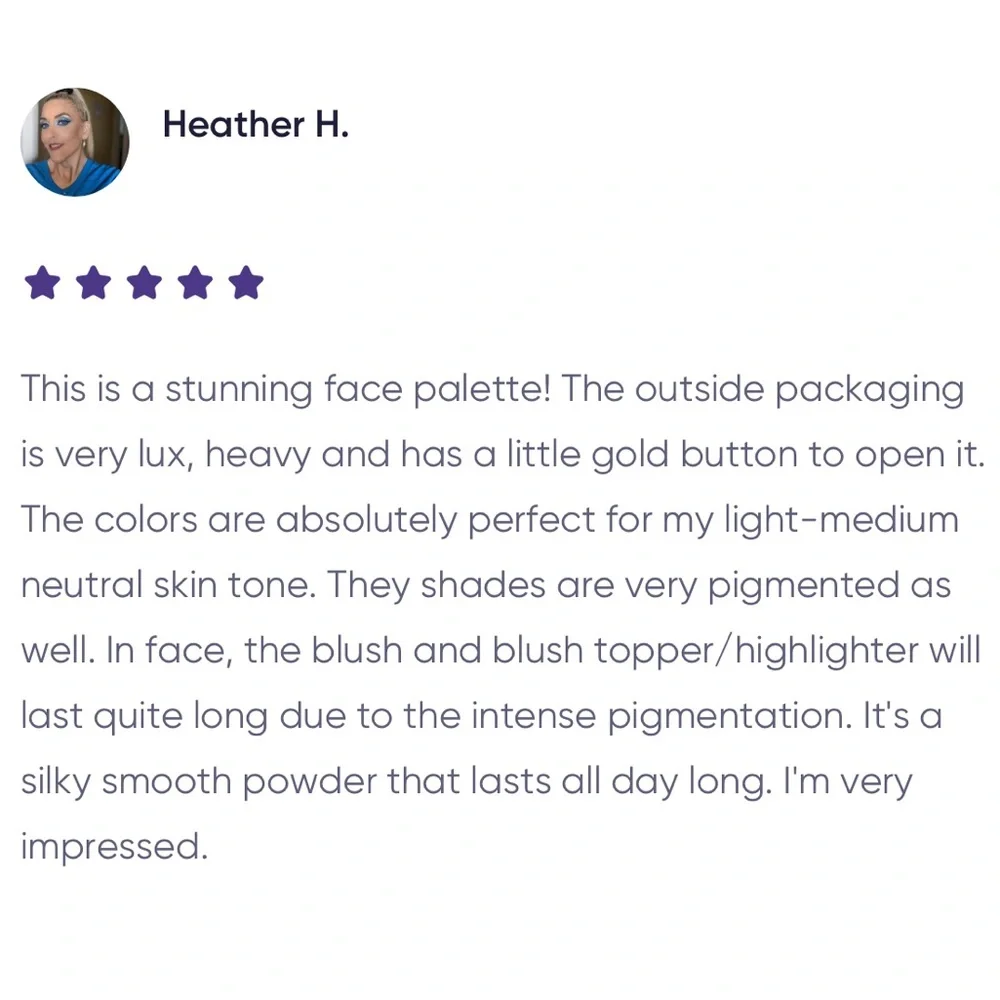 O!Mega x Three Powder X-TRA LARGE Blush-Bronze-Highlight Tantalize Glo Palette - Picture 5 of 16